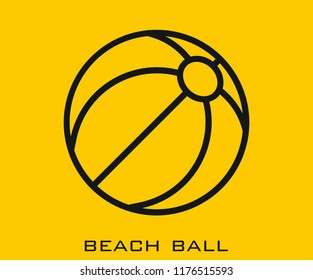 Beach ball icon signs