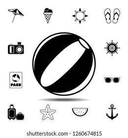 beach ball icon. Simple glyph vector element of Summer icons set for UI and UX, website or mobile application