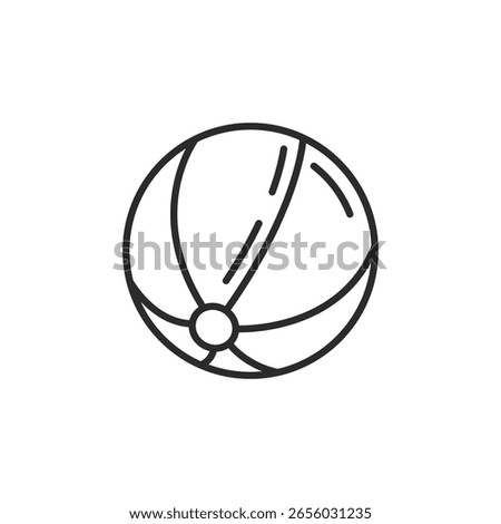 Beach ball icon. Simple beach ball icon for social media, app and web design. Vector illustration
