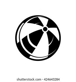 Beach ball icon, simple style