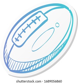 Beach ball icon in sticker color style. Playing inflatable kids.