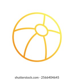 Beach Ball icon. Summer icon design. vector graphic