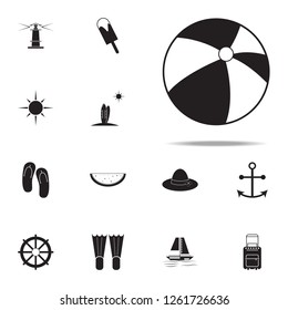 beach ball icon. summer pleasure icons universal set for web and mobile