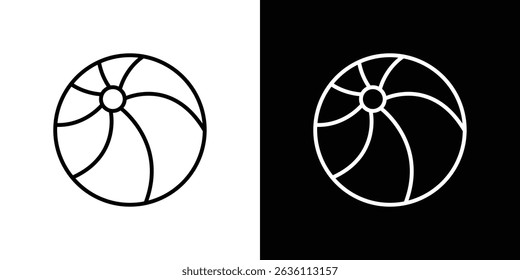 Beach ball icon symbol concept for graphic design, Website, UI. EPS