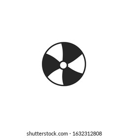 beach ball Icon template color editable. beach ball symbol vector sign isolated for graphic and web design.