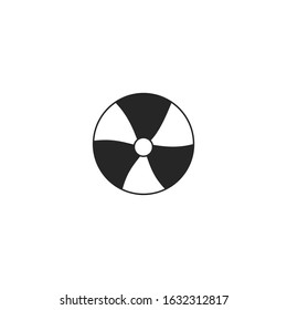 beach ball Icon template color editable. beach ball symbol vector sign isolated for graphic and web design.