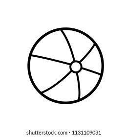 beach ball icon vector