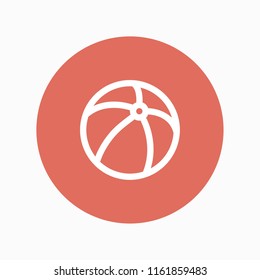 beach ball icon vector