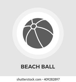 Beach ball icon vector.