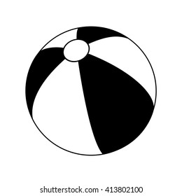 Beach Ball Icon - Vector