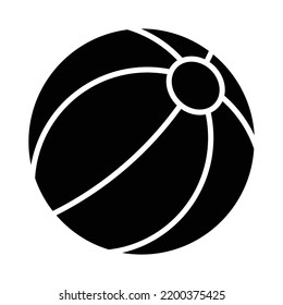 Beach ball icon vector design template.