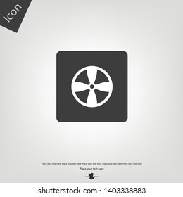 Beach ball icon. Vector illustration sign