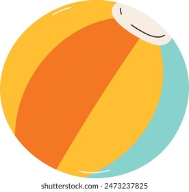 Beach Ball Icon Vector Illustration