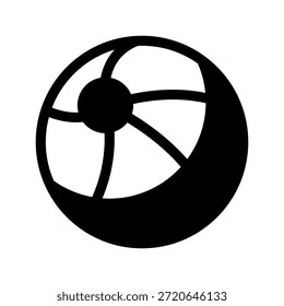 Beach Ball Symbol Vektor Symbol Design Illustration