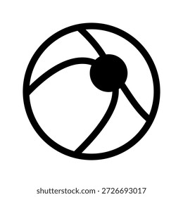 Beach Ball Symbol Vektor Symbol Design Illustration