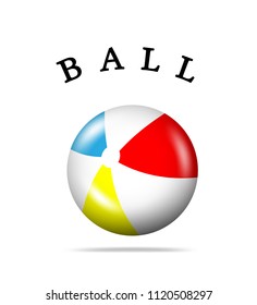 Beach ball illstration