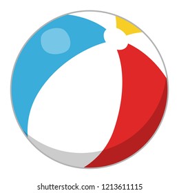 Beach ball illustration.