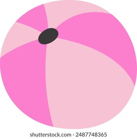 Beach Ball Inflatable Vector Illustration