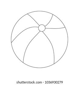Beach ball isolated