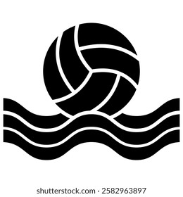 Beach ball isolated icon. Black ball symbols. Vector illustration. vector illustration, pictogram isolated on white background. color editable