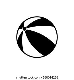 Beach ball isolated icon vector illustration graphic design