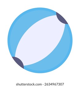 Beach ball isolated on white background