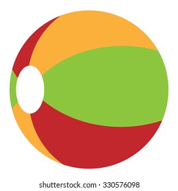 Beach ball isolated on a white background
