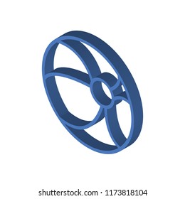 Beach ball isometric left top view 3D icon