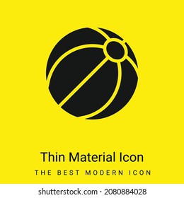 Beach Ball minimal bright yellow material icon