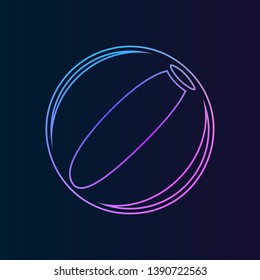 beach ball nolan icon. Simple thin line, outline vector of Summer icons for UI and UX, website or mobile application
