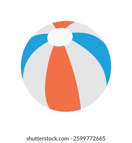 Beach ball on a white background