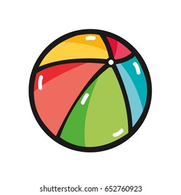 beach ball to play in the vacation