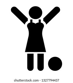 Beach Ball Playing vector element, pictogram.