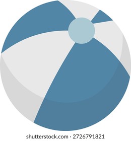 Ilustración vectorial de diversión de verano de pelota de playa