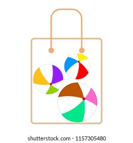 beach ball summer holiday vector background