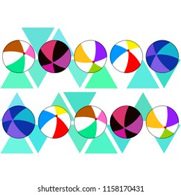 beach ball summer holiday vector background