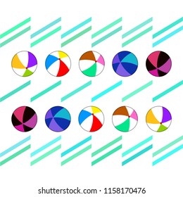 beach ball summer holiday vector background
