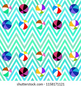 beach ball summer holiday vector background