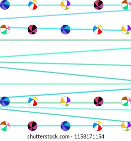 beach ball summer holiday vector background