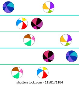 beach ball summer holiday vector background