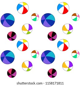 beach ball summer holiday vector background
