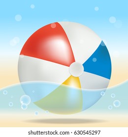 Beach Ball. Summer. Vector illustration