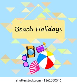 beach ball sunglasses cocktail shell seashell camera