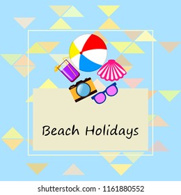 beach ball sunglasses cocktail shell seashell camera