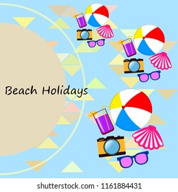 beach ball sunglasses cocktail shell seashell camera