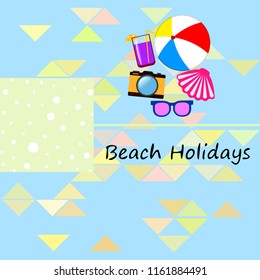 beach ball sunglasses cocktail shell seashell camera