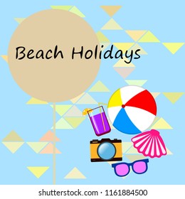 beach ball sunglasses cocktail shell seashell camera