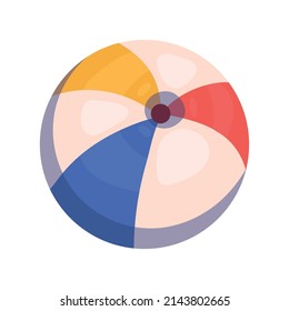 icono de juguete de bola de playa plano