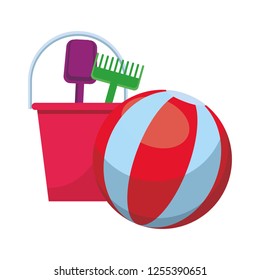 beach ball and toys