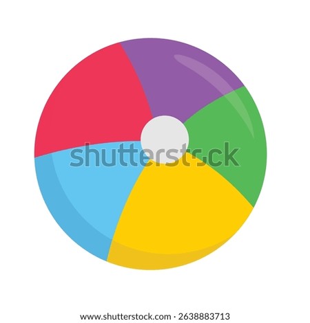 Beach ball vector, beach ball clip art, clip art beach ball, beach balls clipart, colorful inflatable ball, flat design vector illustration, isolated on white background